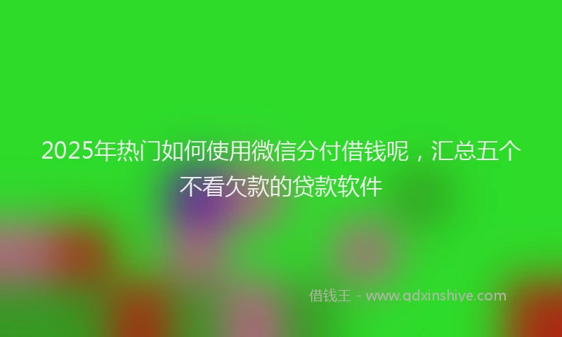 2025年热门如何使用微信分付借钱呢，汇总五个不看欠款的贷款软件