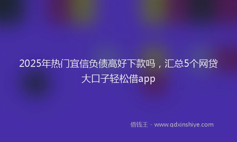2025年热门宜信负债高好下款吗，汇总5个网贷大口子轻松借app