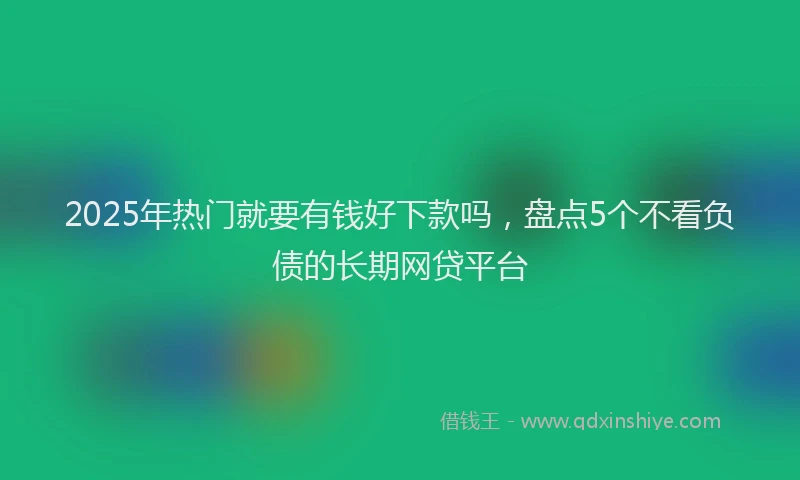 2025年热门就要有钱好下款吗，盘点5个不看负债的长期网贷平台