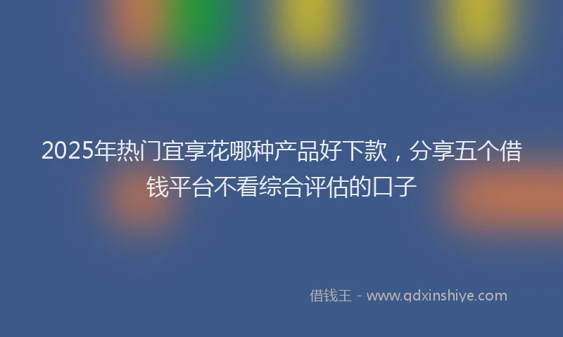 2025年热门宜享花哪种产品好下款，分享五个借钱平台不看综合评估的口子