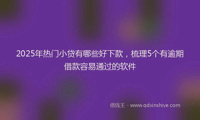 2025年热门小贷有哪些好下款，梳理5个有逾期借款容易通过的软件