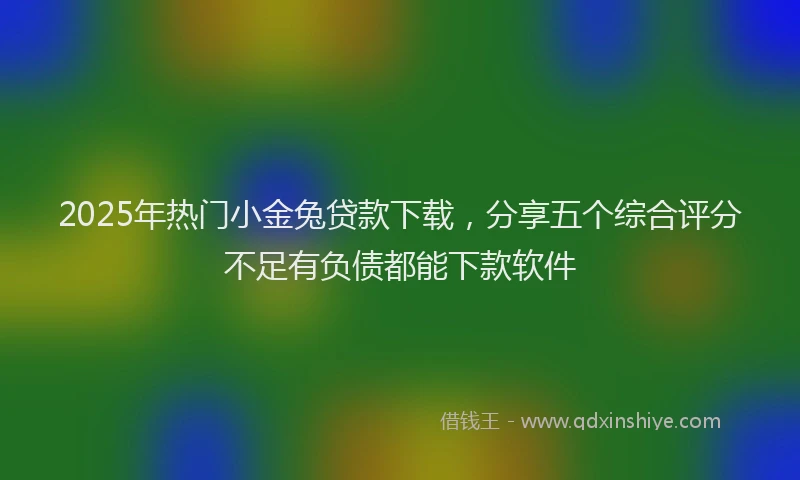 2025年热门小金兔贷款下载，分享五个综合评分不足有负债都能下款软件