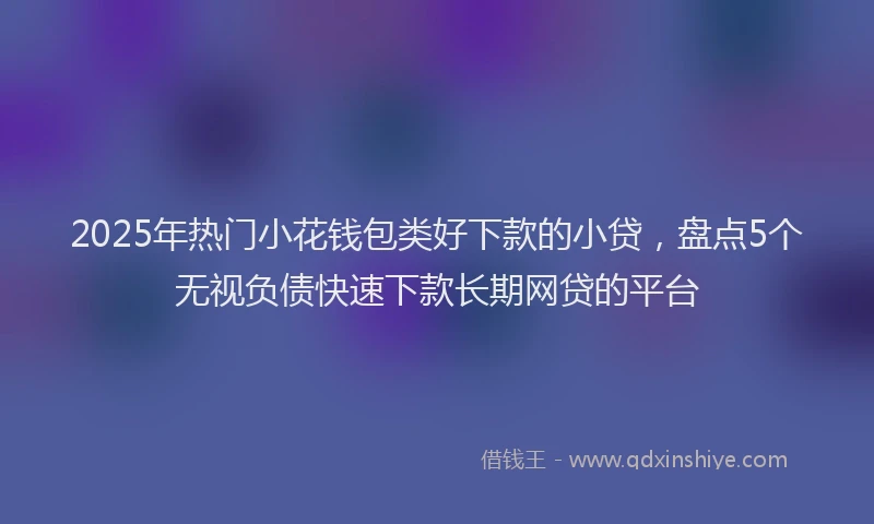 2025年热门小花钱包类好下款的小贷，盘点5个无视负债快速下款长期网贷的平台