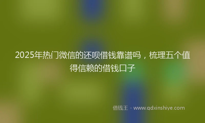 2025年热门微信的还呗借钱靠谱吗，梳理五个值得信赖的借钱口子