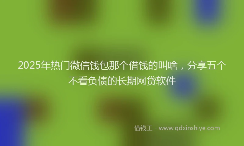 2025年热门微信钱包那个借钱的叫啥，分享五个不看负债的长期网贷软件