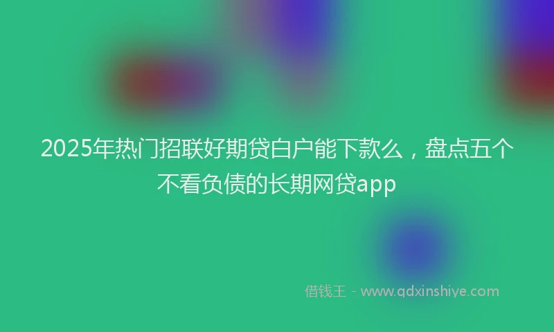 2025年热门招联好期贷白户能下款么，盘点五个不看负债的长期网贷app