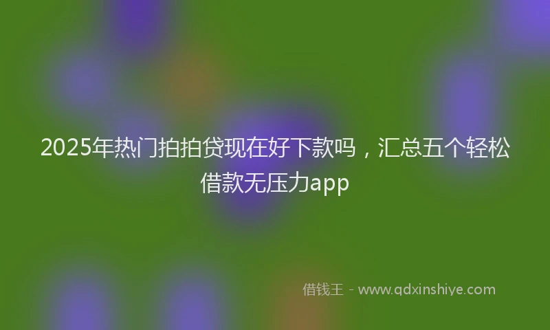 2025年热门拍拍贷现在好下款吗，汇总五个轻松借款无压力app