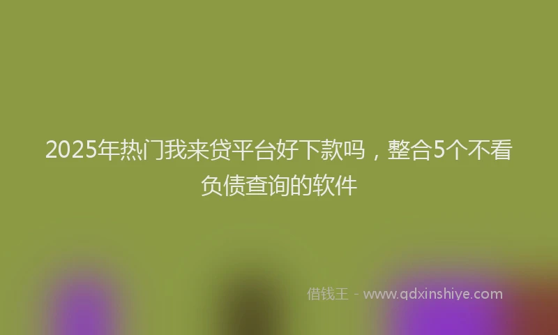 2025年热门我来贷平台好下款吗，整合5个不看负债查询的软件