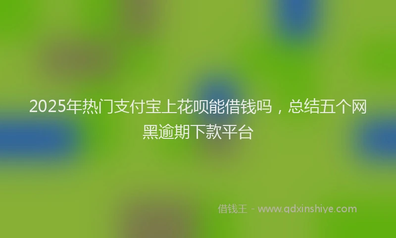 2025年热门支付宝上花呗能借钱吗，总结五个网黑逾期下款平台