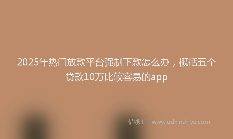 2025年热门放款平台强制下款怎么办，概括五个贷款10万比较容易的app