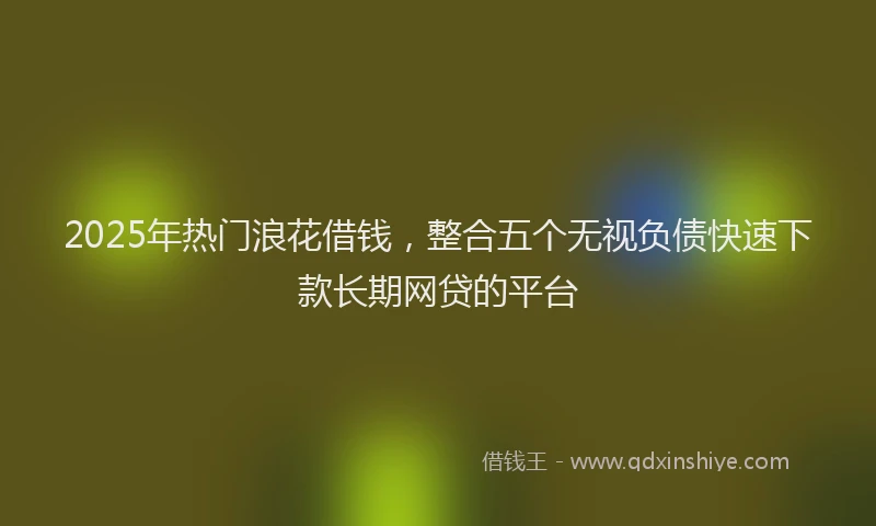 2025年热门浪花借钱，整合五个无视负债快速下款长期网贷的平台