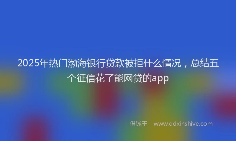2025年热门渤海银行贷款被拒什么情况，总结五个征信花了能网贷的app