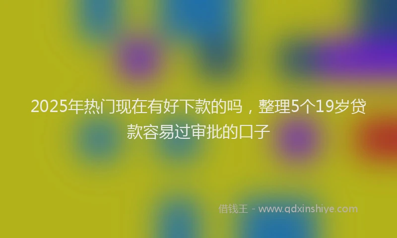 2025年热门现在有好下款的吗，整理5个19岁贷款容易过审批的口子