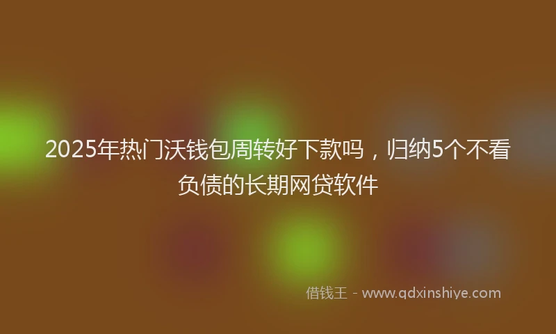 2025年热门沃钱包周转好下款吗，归纳5个不看负债的长期网贷软件