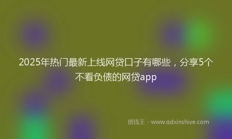 2025年热门最新上线网贷口子有哪些，分享5个不看负债的网贷app