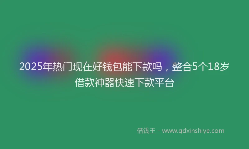 2025年热门现在好钱包能下款吗，整合5个18岁借款神器快速下款平台