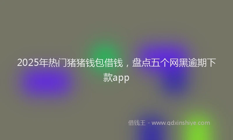 2025年热门猪猪钱包借钱，盘点五个网黑逾期下款app