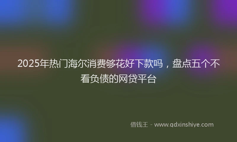 2025年热门海尔消费够花好下款吗，盘点五个不看负债的网贷平台