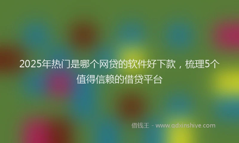 2025年热门是哪个网贷的软件好下款，梳理5个值得信赖的借贷平台