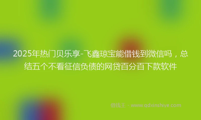 2025年热门贝乐享-飞鑫琼宝能借钱到微信吗，总结五个不看征信负债的网贷百分百下款软件