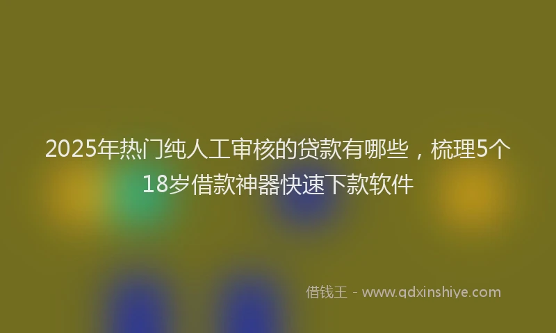 2025年热门纯人工审核的贷款有哪些，梳理5个18岁借款神器快速下款软件
