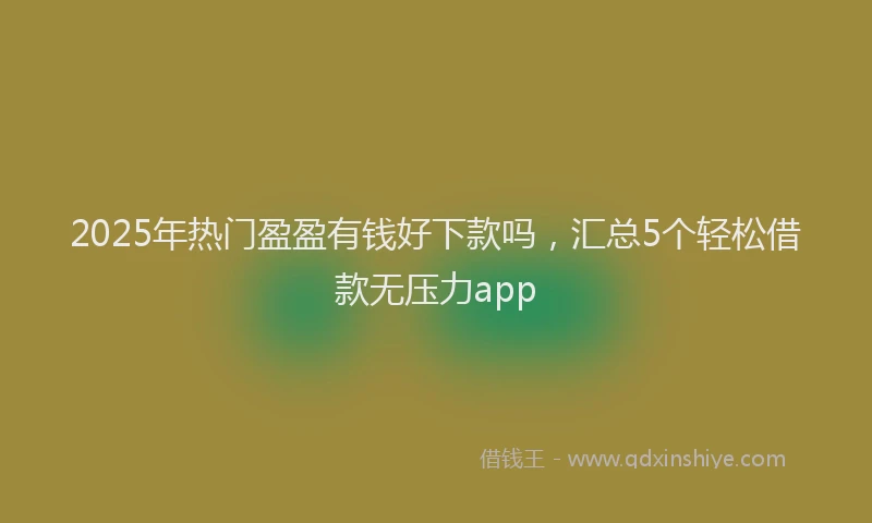2025年热门盈盈有钱好下款吗，汇总5个轻松借款无压力app