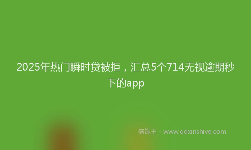 2025年热门瞬时贷被拒，汇总5个714无视逾期秒下的app