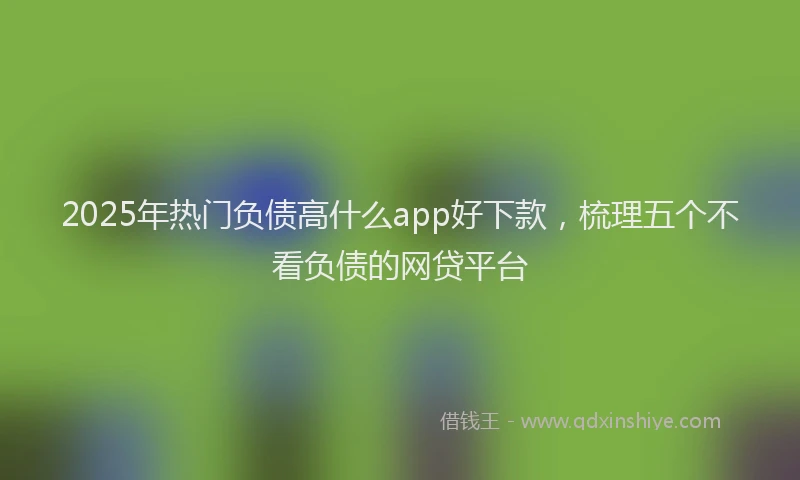 2025年热门负债高什么app好下款，梳理五个不看负债的网贷平台