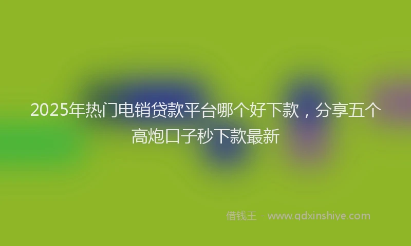 2025年热门电销贷款平台哪个好下款，分享五个高炮口子秒下款最新