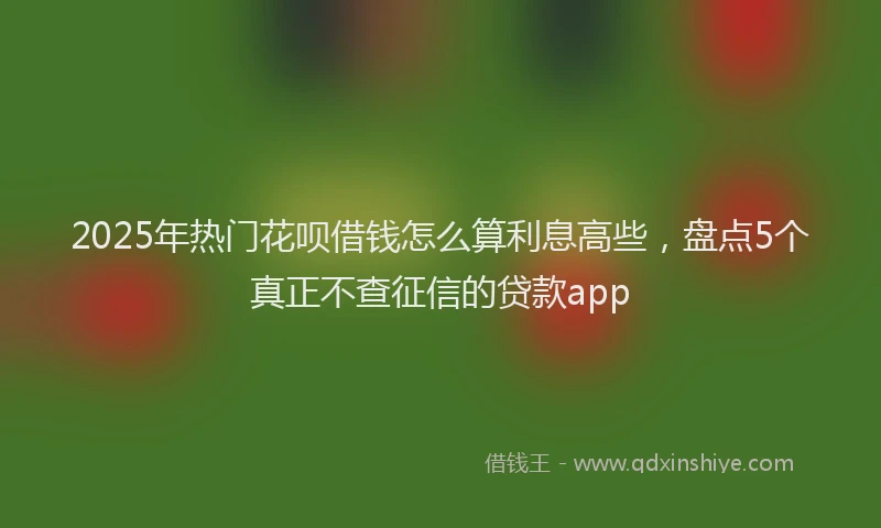 2025年热门花呗借钱怎么算利息高些，盘点5个真正不查征信的贷款app