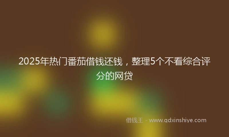 2025年热门番茄借钱还钱，整理5个不看综合评分的网贷