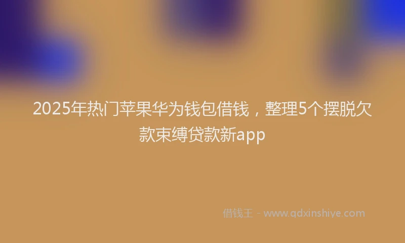 2025年热门苹果华为钱包借钱，整理5个摆脱欠款束缚贷款新app