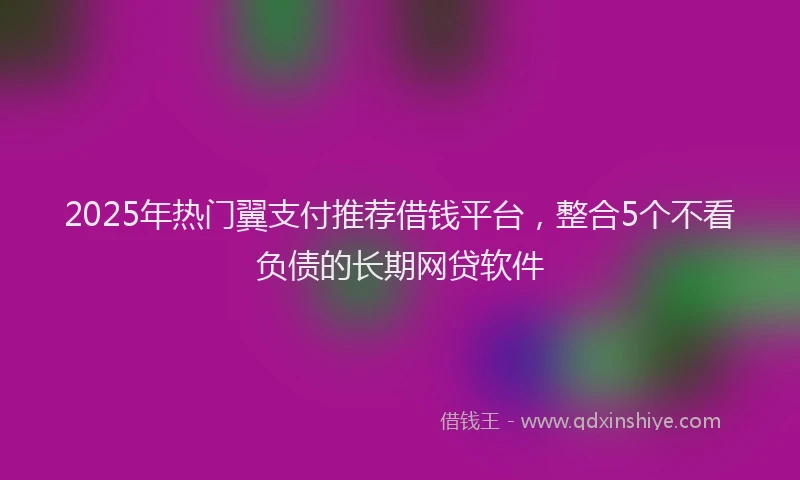 2025年热门翼支付推荐借钱平台，整合5个不看负债的长期网贷软件
