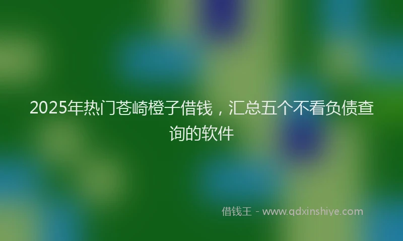 2025年热门苍崎橙子借钱，汇总五个不看负债查询的软件