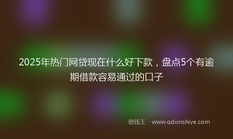 2025年热门网贷现在什么好下款，盘点5个有逾期借款容易通过的口子