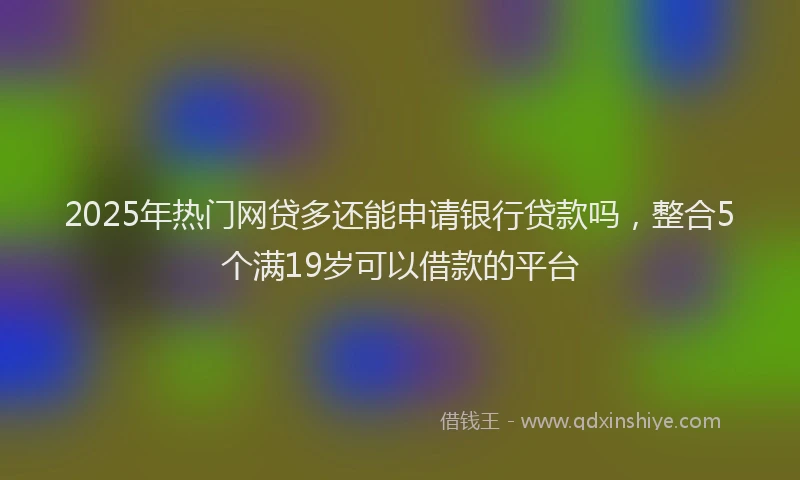 2025年热门网贷多还能申请银行贷款吗，整合5个满19岁可以借款的平台