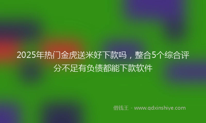 2025年热门金虎送米好下款吗，整合5个综合评分不足有负债都能下款软件