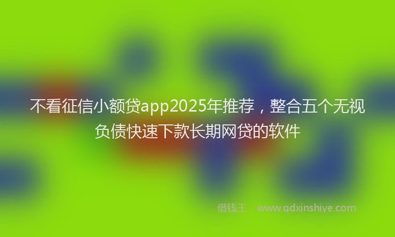 不看征信小额贷app2025年推荐，整合五个无视负债快速下款长期网贷的软件