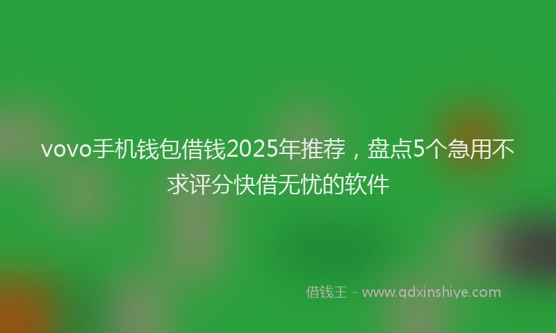 vovo手机钱包借钱2025年推荐，盘点5个急用不求评分快借无忧的软件