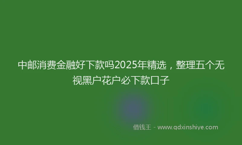 中邮消费金融好下款吗2025年精选，整理五个无视黑户花户必下款口子