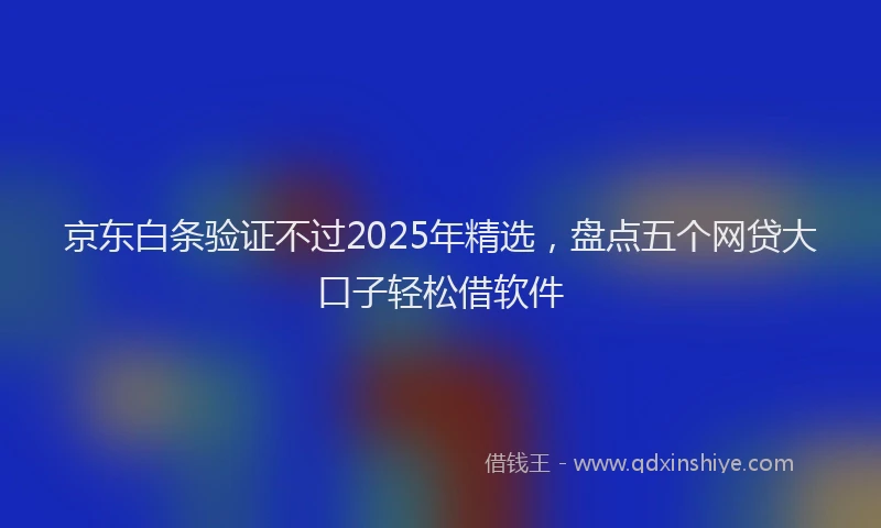 京东白条验证不过2025年精选，盘点五个网贷大口子轻松借软件