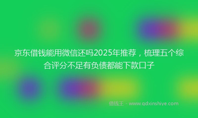 京东借钱能用微信还吗2025年推荐，梳理五个综合评分不足有负债都能下款口子