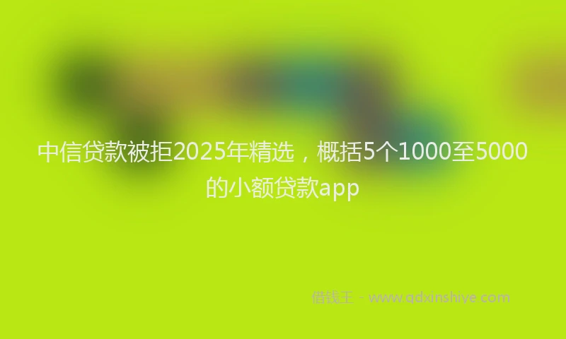 中信贷款被拒2025年精选，概括5个1000至5000的小额贷款app