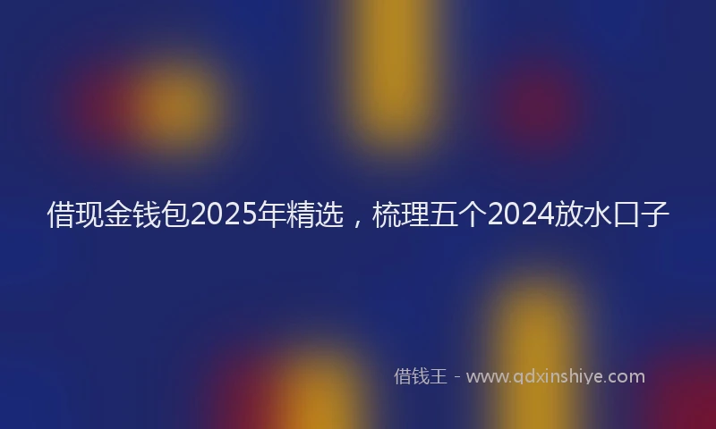 借现金钱包2025年精选，梳理五个2024放水口子