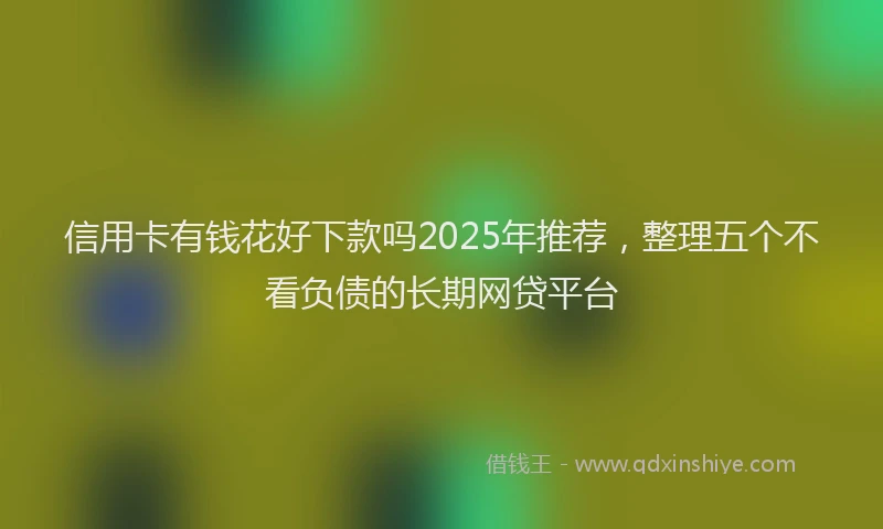 信用卡有钱花好下款吗2025年推荐，整理五个不看负债的长期网贷平台