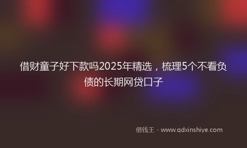 借财童子好下款吗2025年精选，梳理5个不看负债的长期网贷口子