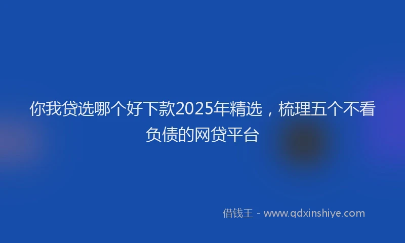 你我贷选哪个好下款2025年精选，梳理五个不看负债的网贷平台