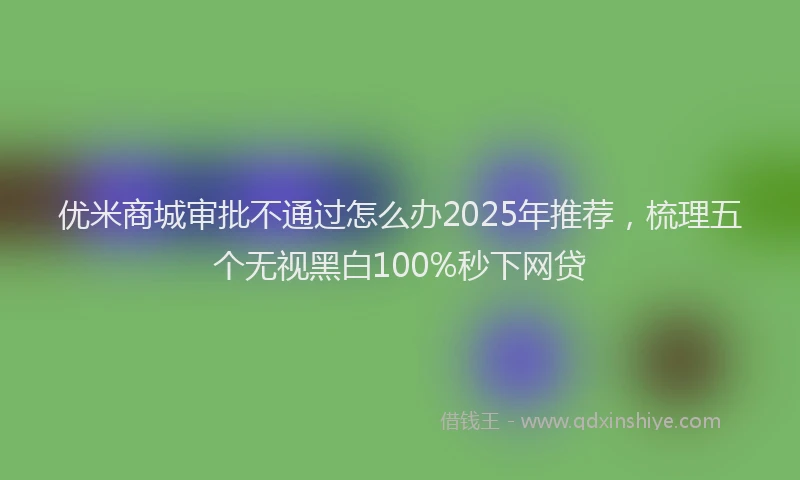 优米商城审批不通过怎么办2025年推荐，梳理五个无视黑白100%秒下网贷
