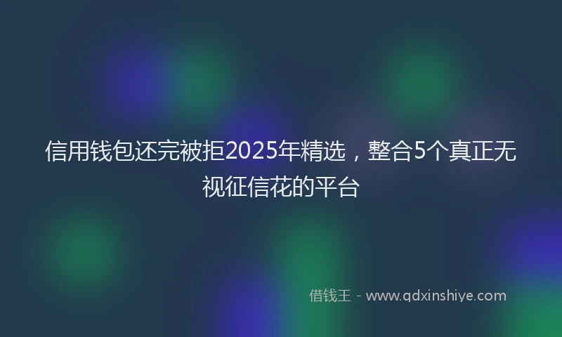 信用钱包还完被拒2025年精选，整合5个真正无视征信花的平台