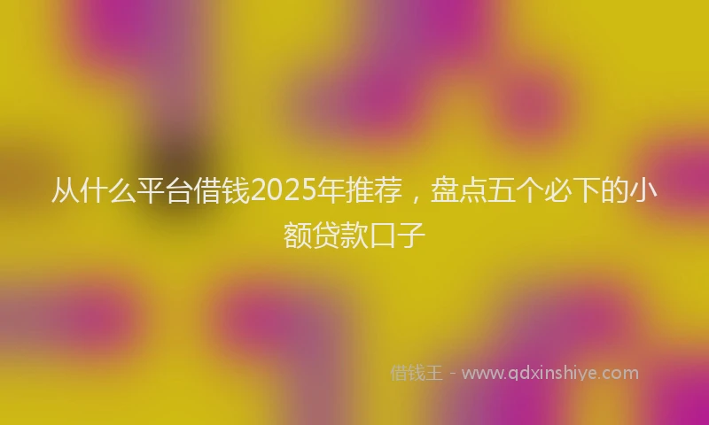 从什么平台借钱2025年推荐，盘点五个必下的小额贷款口子